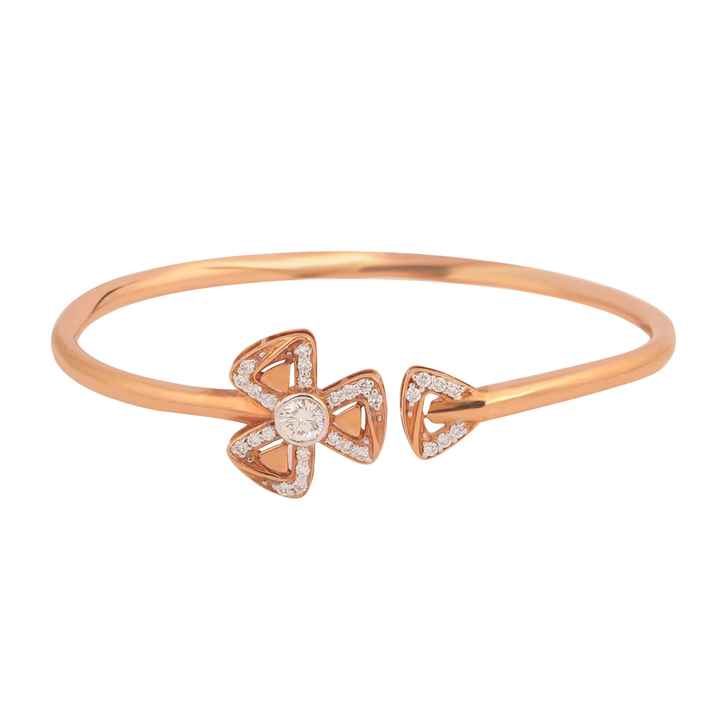 IGI Certified 0.62 CT Natural Diamond Bracelet G-H Color VS Clarity, 18K Gold