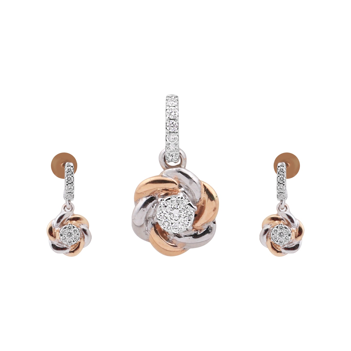 Natural G-H-I VS Diamond Pendant 0.68 ct IGI Certified 18K Gold Necklace