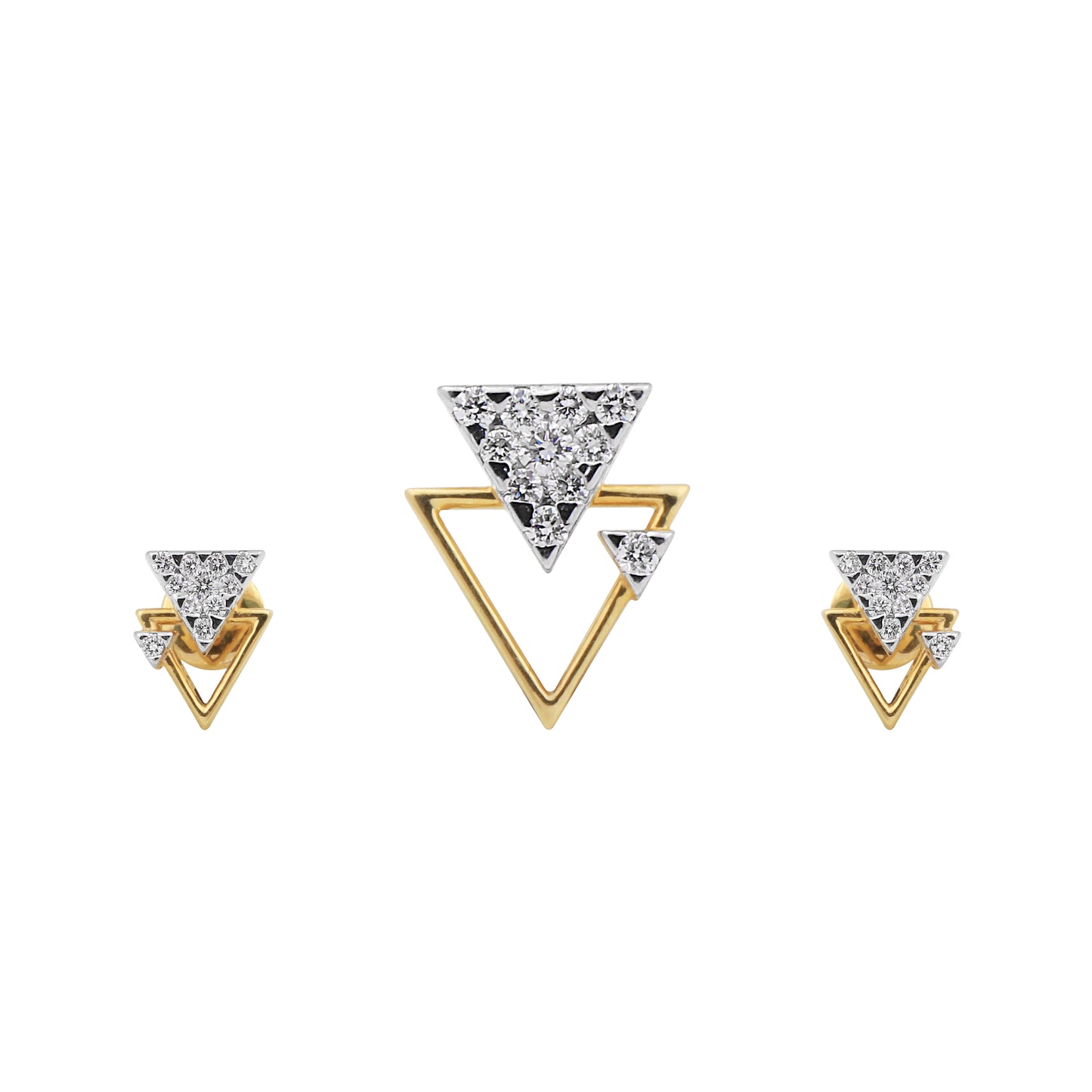 IGI Certified Natural G-H-I VS Diamond Pendant 1.12 ct 18K Gold Necklace