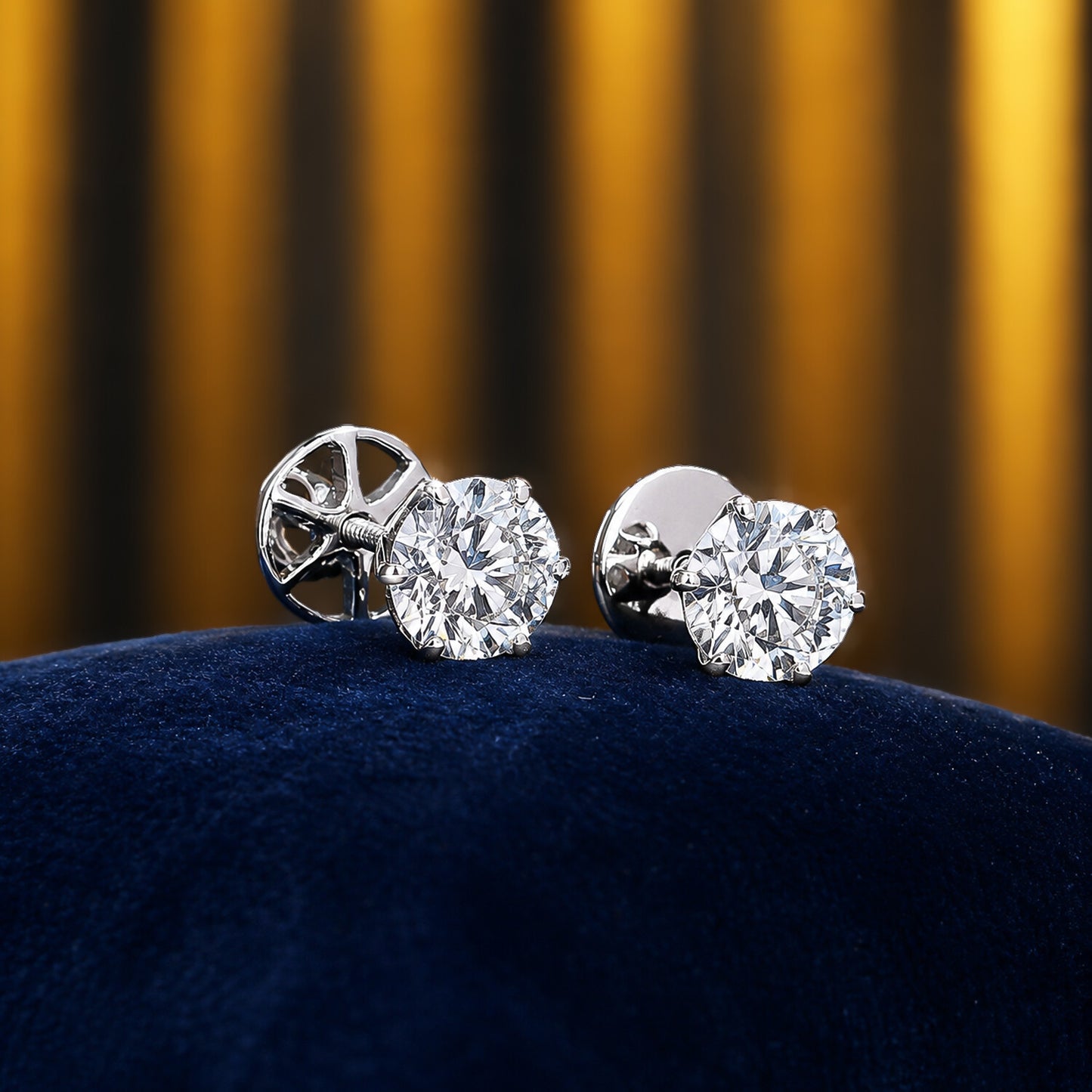 Lab Grown Diamond Pear Stud Earrings — Solid 14K / 18K Gold, IGI Certified