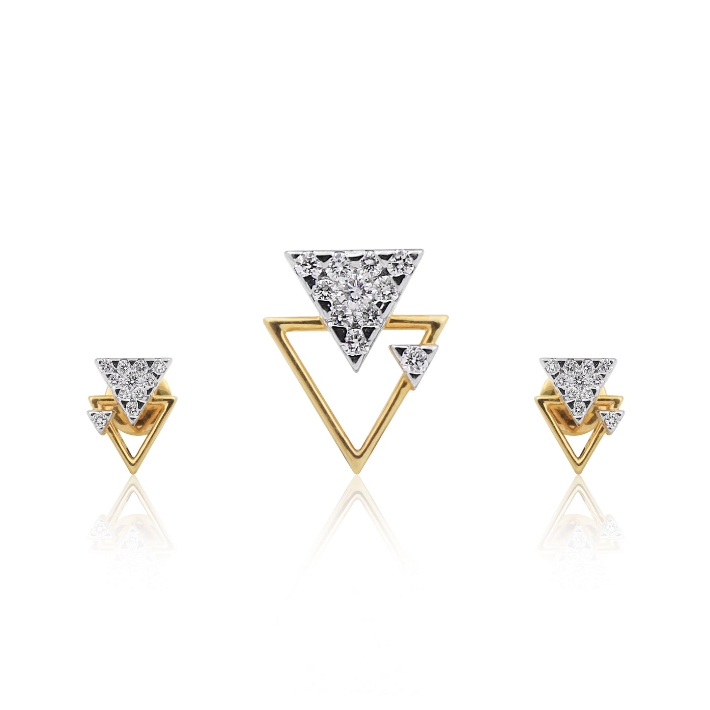 IGI Certified Natural G-H-I VS Diamond Pendant 1.12 ct 18K Gold Necklace