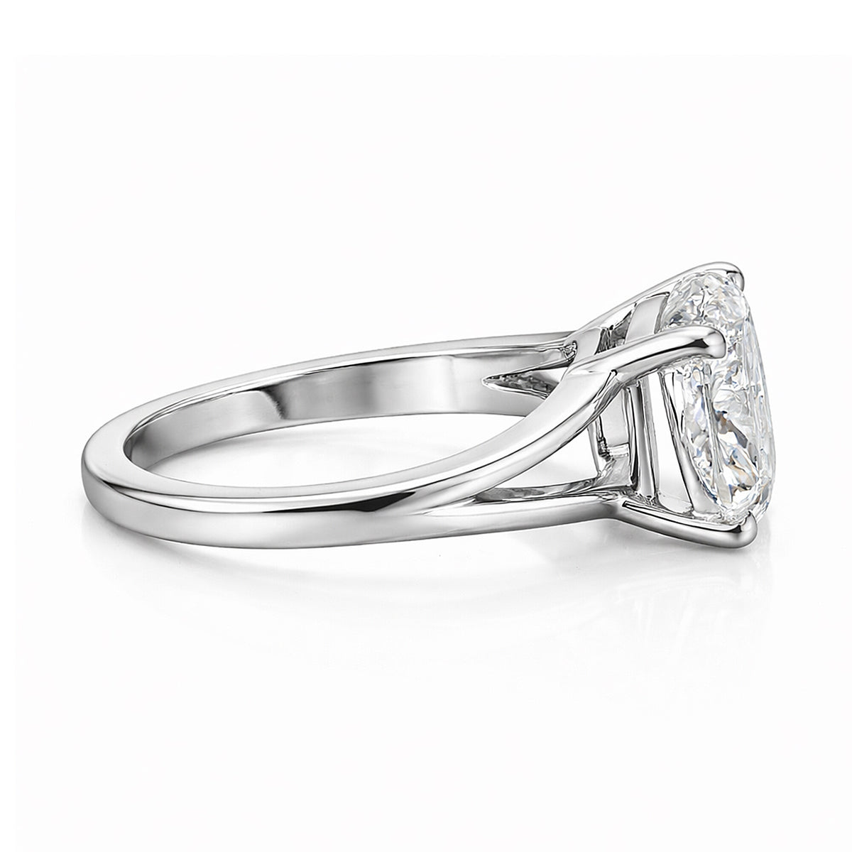 IGI Certified Lab Grown Diamond Cushion-Cut Ring — Solid 14K and 18K Gold