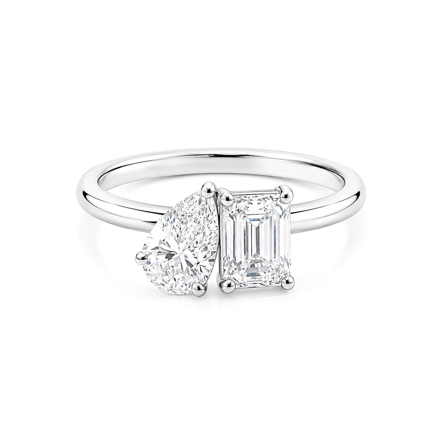 IGI Certified Lab Grown Diamond Emerald-Cut Ring — Solid 18K Gold