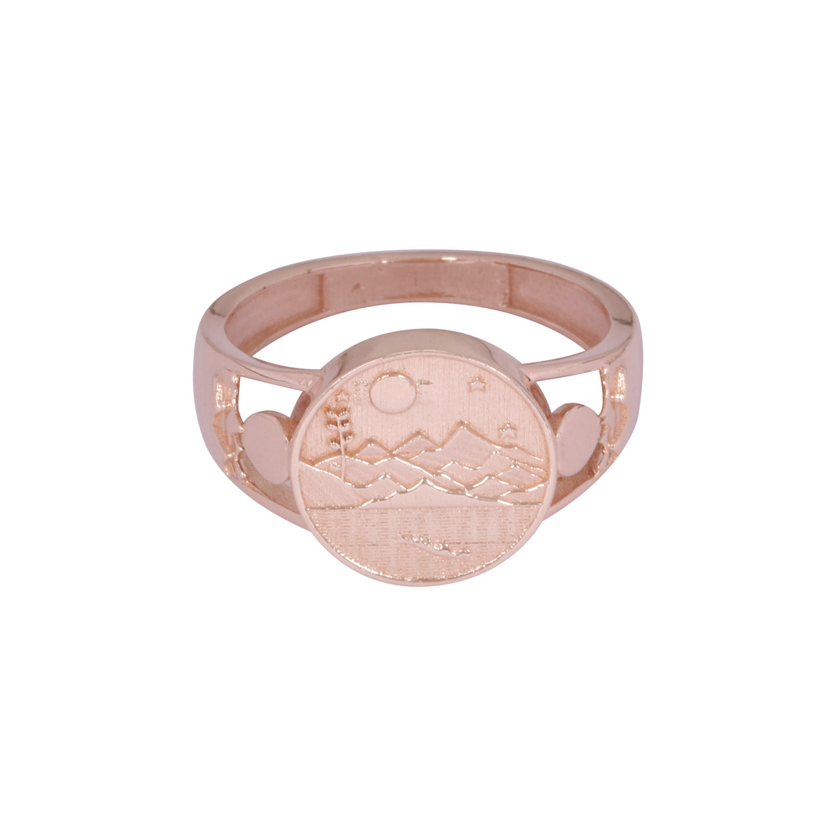 Solid Gold Band Ring — Minimalist Polished Design, 14K/18K Solid Gold