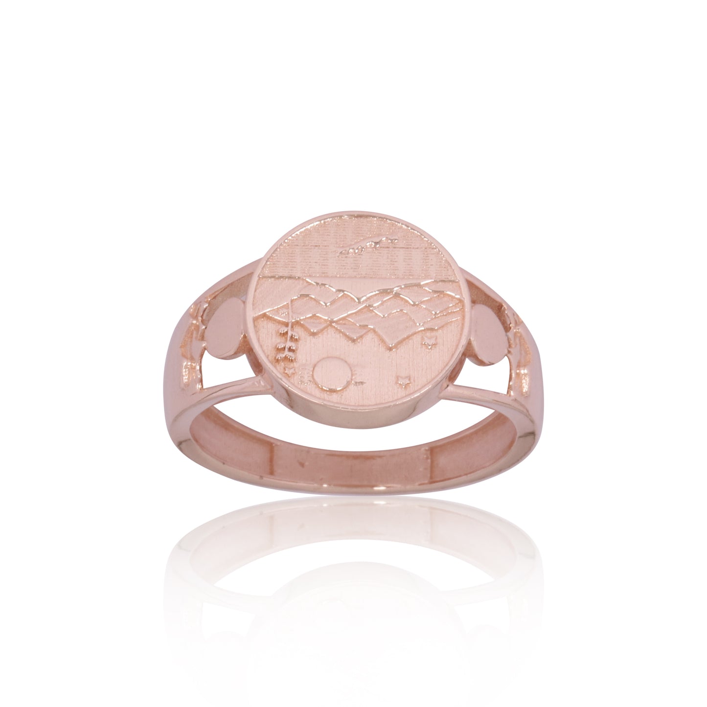 Solid Gold Band Ring — Minimalist Polished Design, 14K/18K Solid Gold