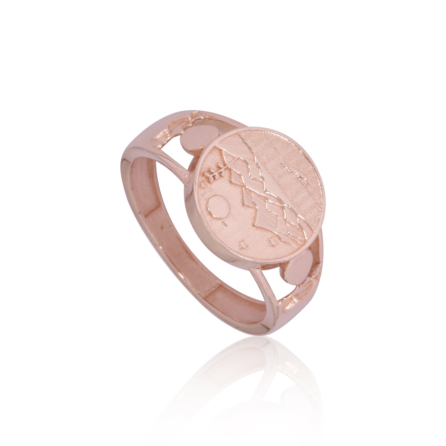 Solid Gold Band Ring — Minimalist Polished Design, 14K/18K Solid Gold