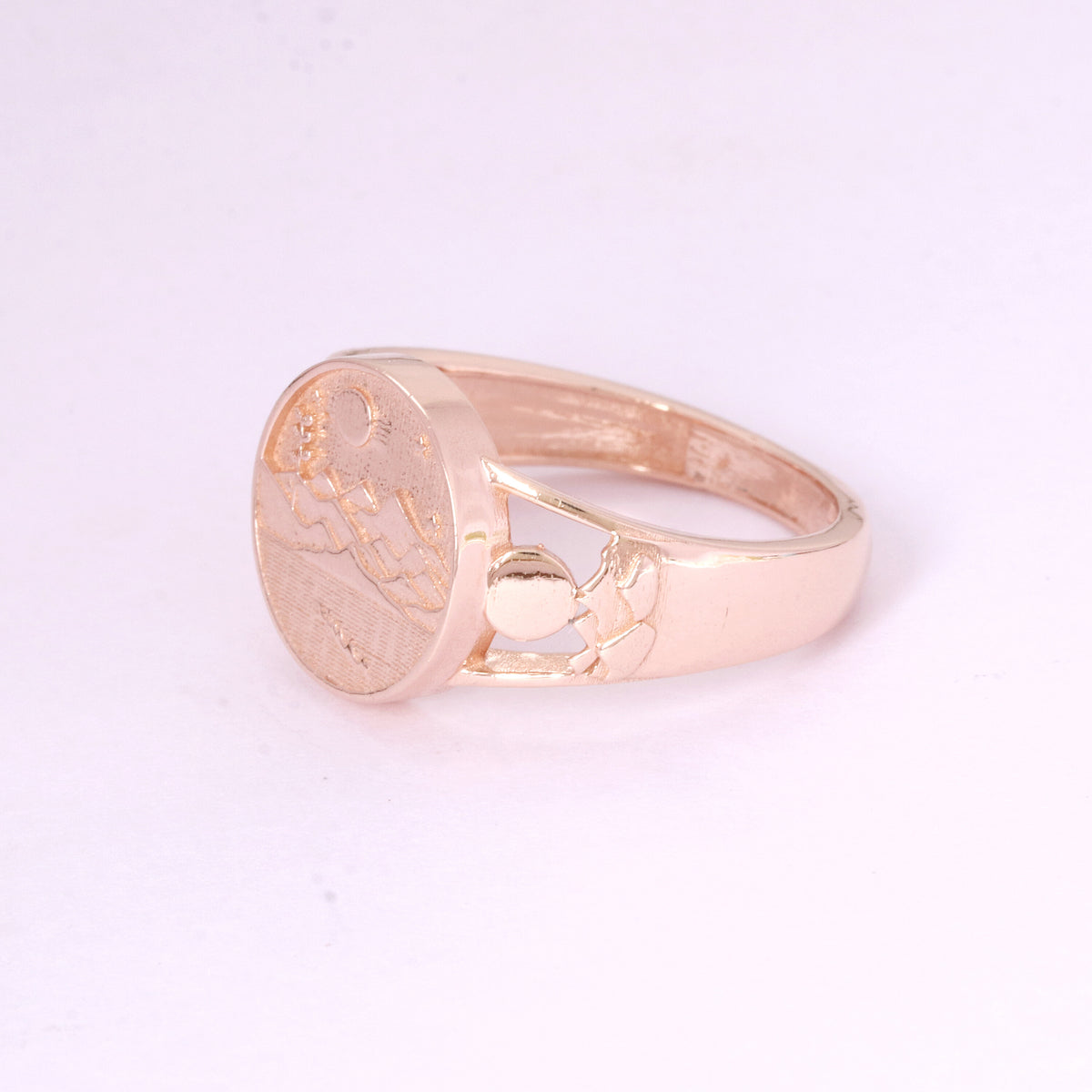 Solid Gold Band Ring — Minimalist Polished Design, 14K/18K Solid Gold