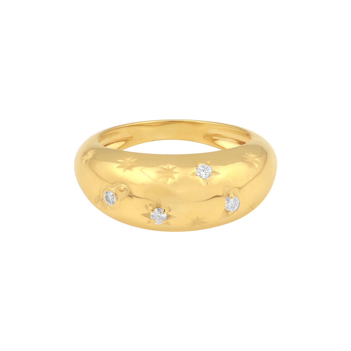 IGI Certified Lab Grown Diamond Accent Ring, 0.08ct tw — 14K/18K Solid Gold