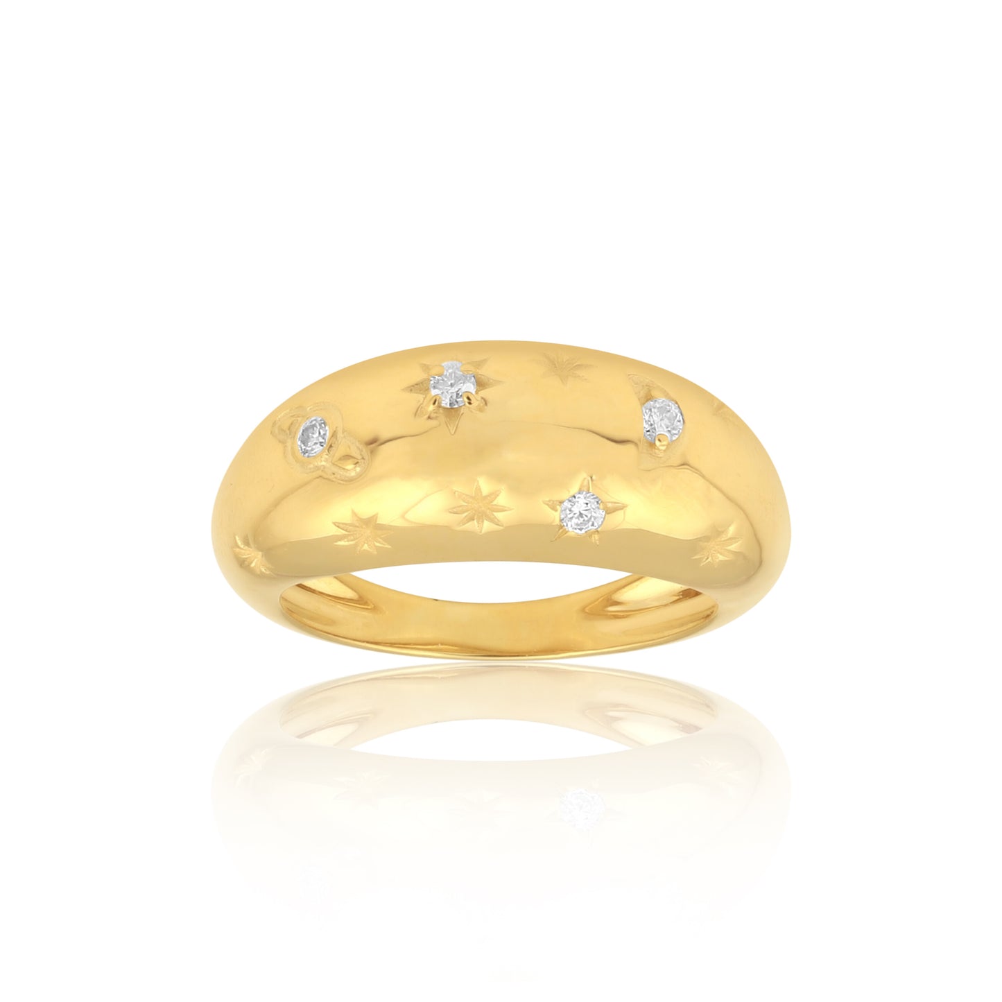 IGI Certified Lab Grown Diamond Accent Ring, 0.08ct tw — 14K/18K Solid Gold