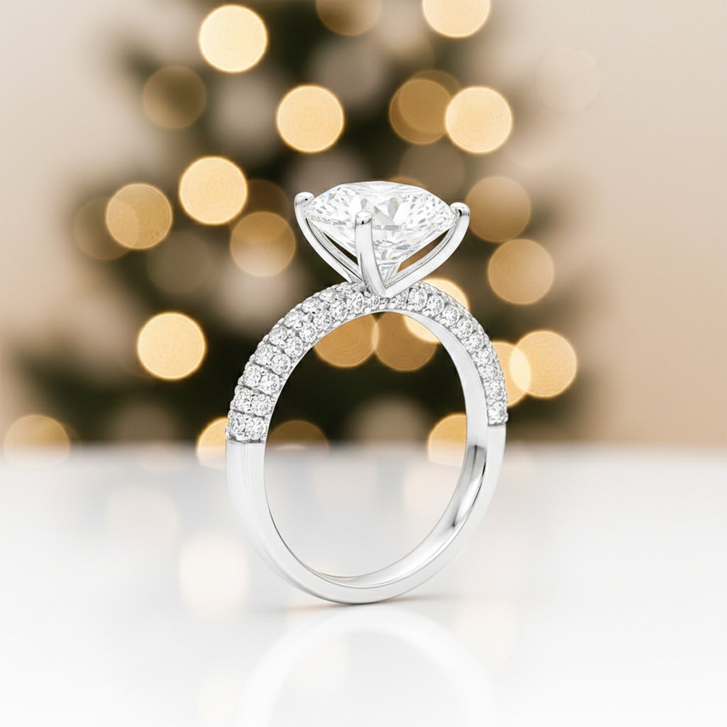 IGI Certified Lab Grown Diamond Round Solitaire Ring, 0.75ct — 14K/18K Solid Gold