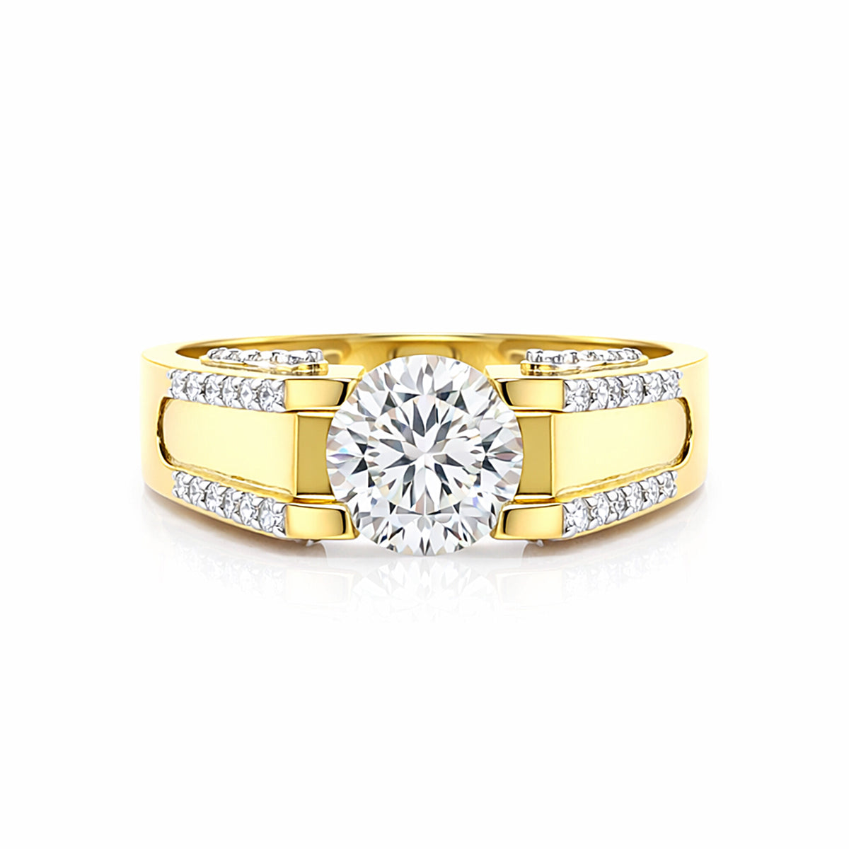 IGI Certified Lab Grown Diamond Round Cluster Ring, 0.60ct tw — 14K/18K Solid Gold