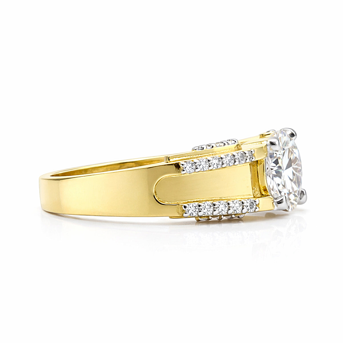 IGI Certified Lab Grown Diamond Round Cluster Ring, 0.60ct tw — 14K/18K Solid Gold