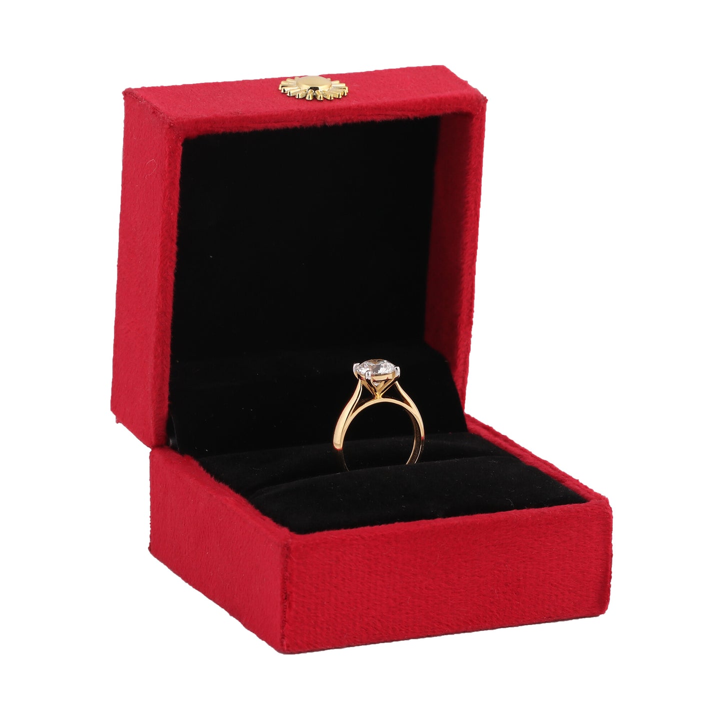 IGI Certified Lab Grown Diamond Round-Cut Solitaire Ring — 18K Solid Gold