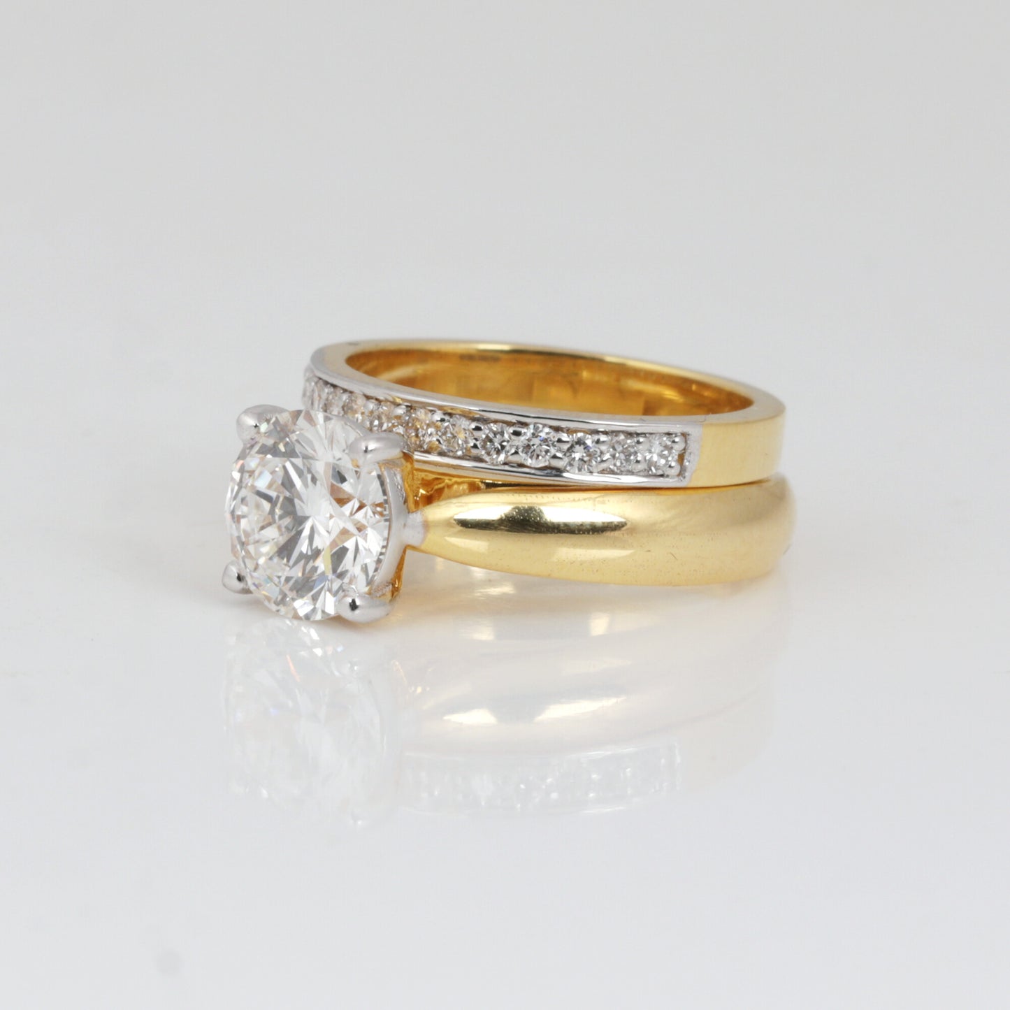 IGI Certified Lab Grown Diamond Round Cluster Ring, 0.24ct tw — 18K Solid Gold