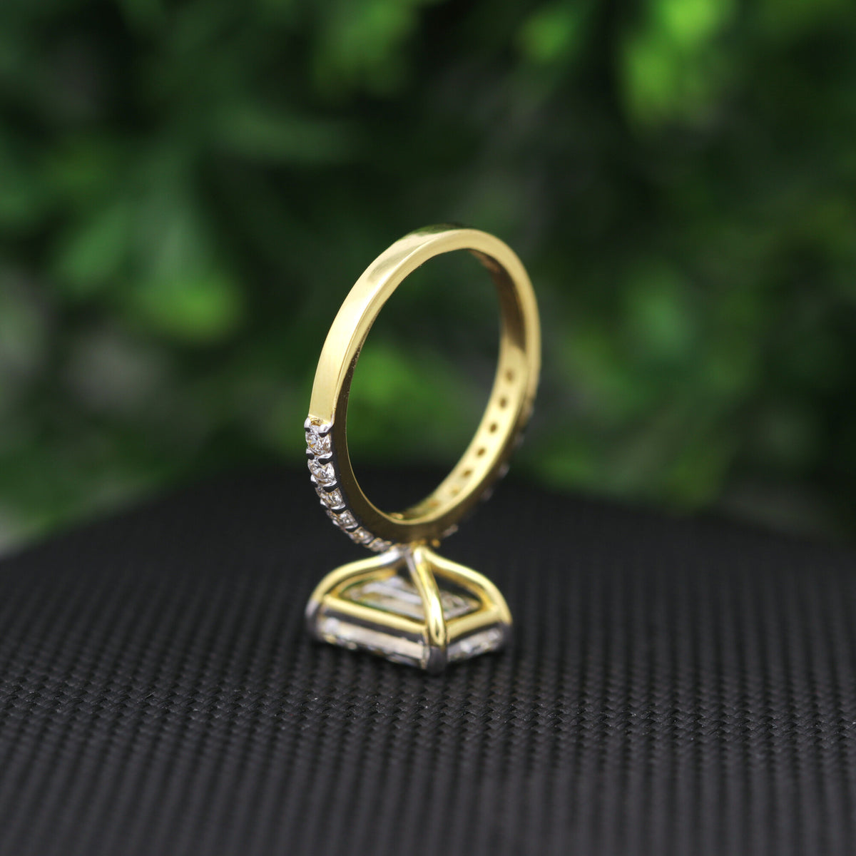 GIA-Style Certified Natural Pink Ruby Round-Cut Ring with Diamond Accents — Solid 14K and 18K Gold