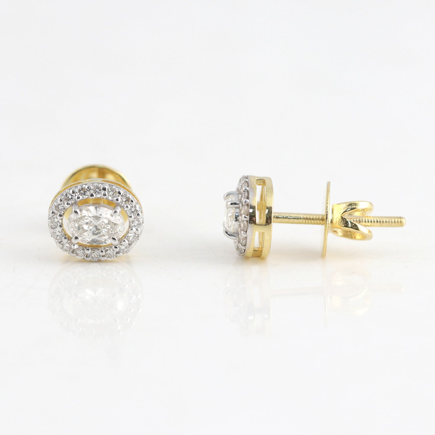 IGI Lab Grown Diamond Round Cluster Stud Earrings — Solid Gold, 0.33ct T.W.