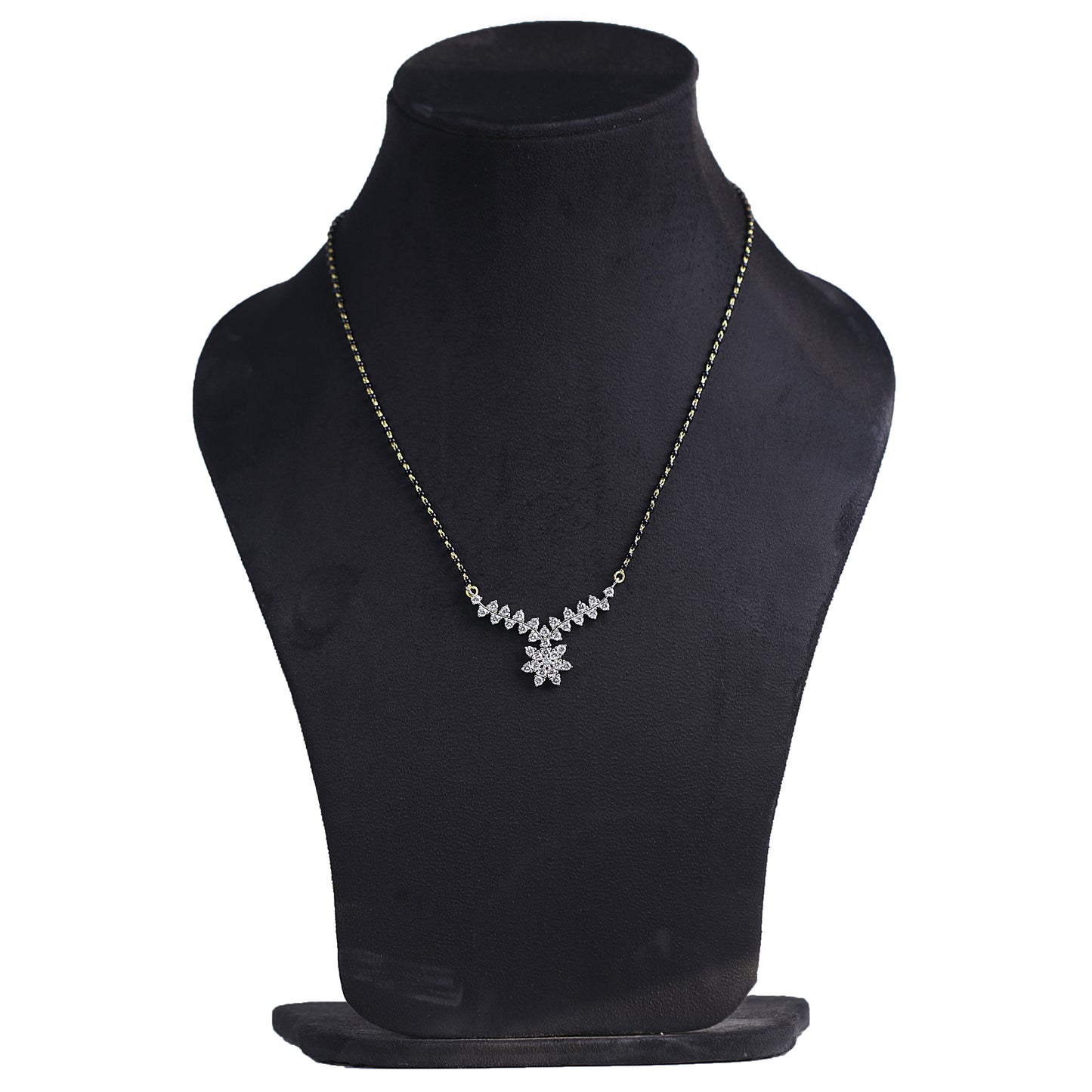 IGI Certified Lab Grown Diamond Round-Cut Pave Cluster Pendant Necklace — 14K/18K Solid Gold, Adjustable Chain