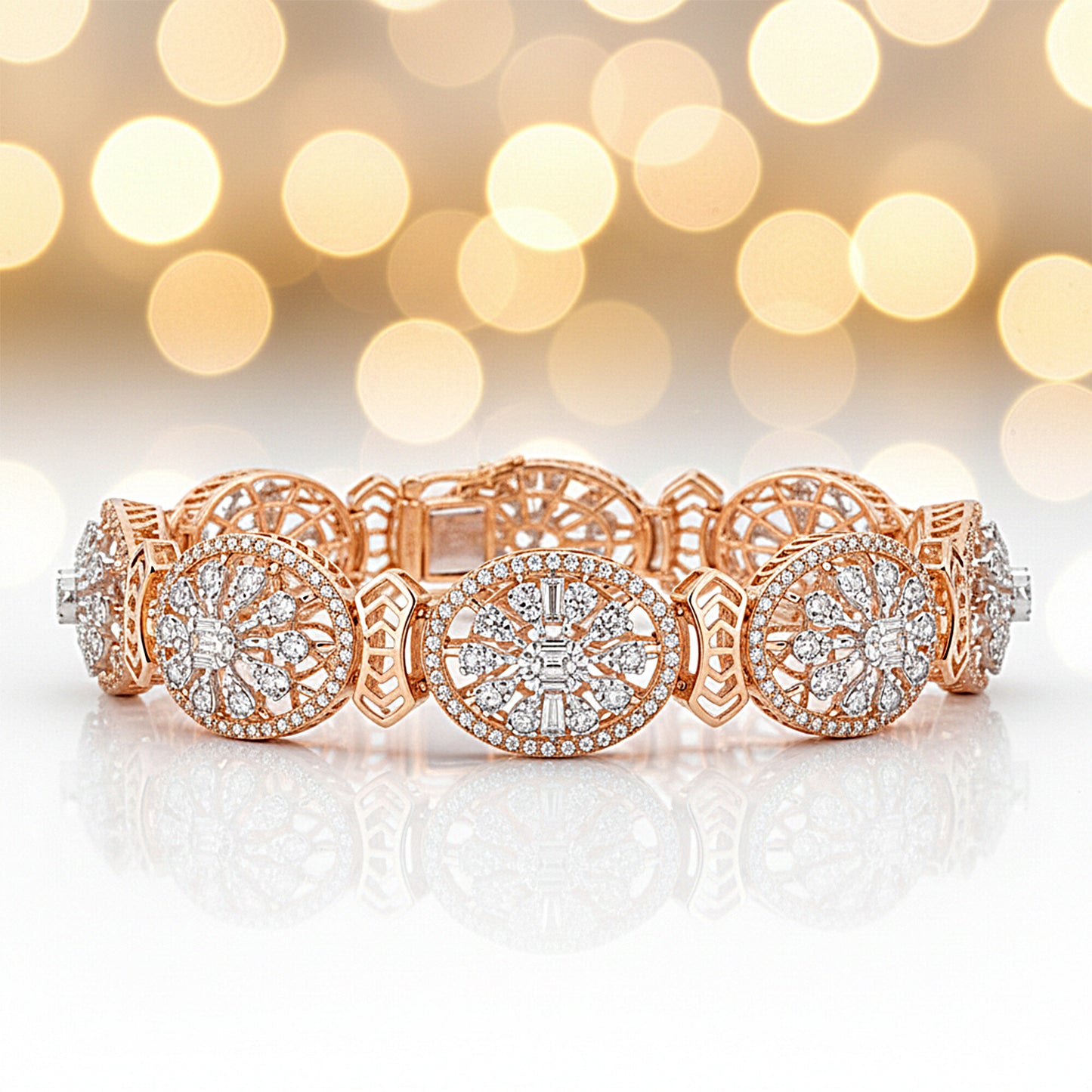 IGI Certified Lab Grown Diamond Tennis Bracelet — 14K/18K Solid Gold, 3.6 Carat