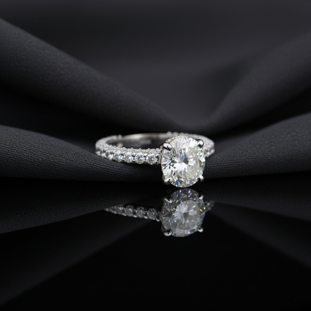 IGI Certified Lab Grown Diamond Round-Cut Ring — Solid 14K and 18K Gold