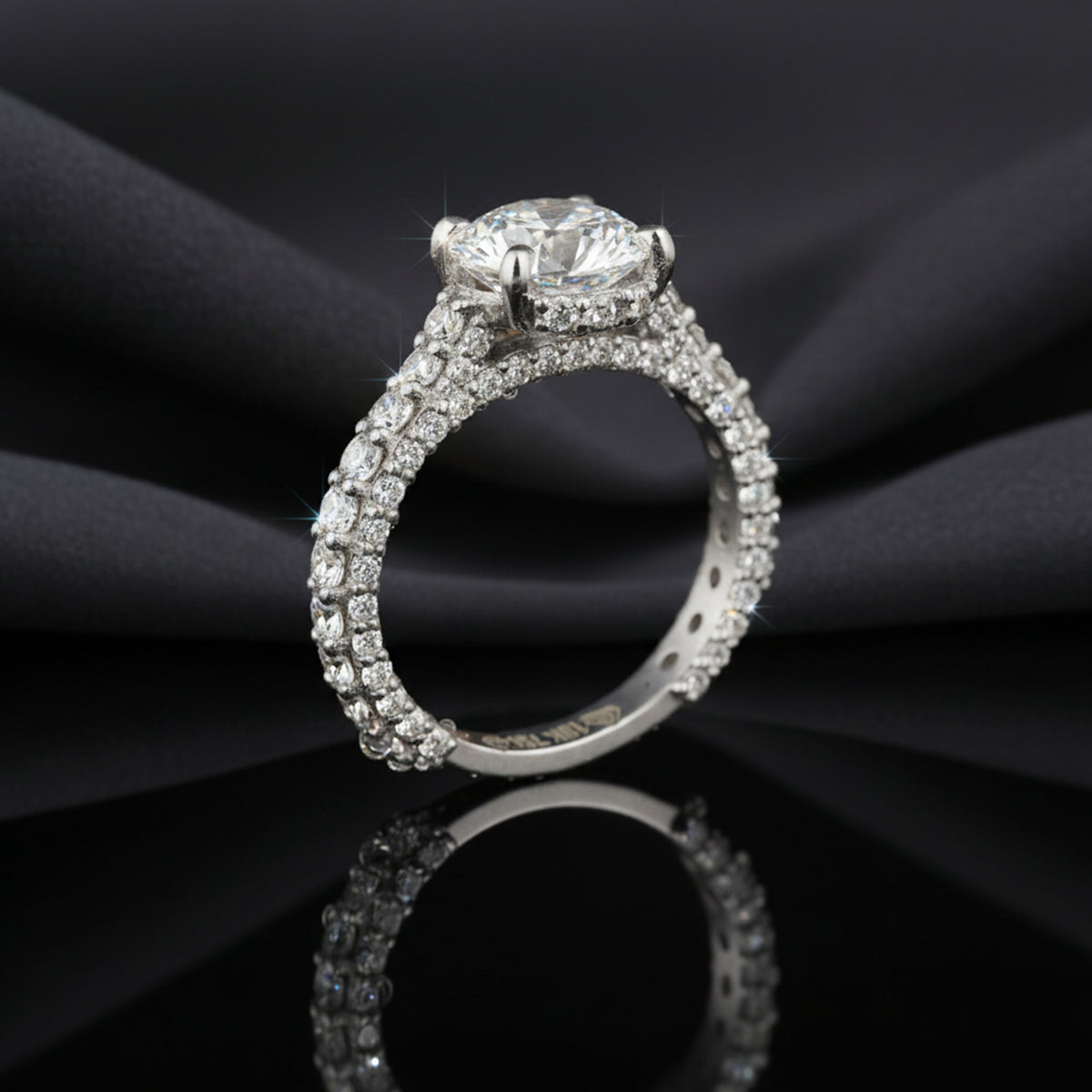 IGI Certified Lab Grown Diamond Round-Cut Ring — Solid 14K and 18K Gold
