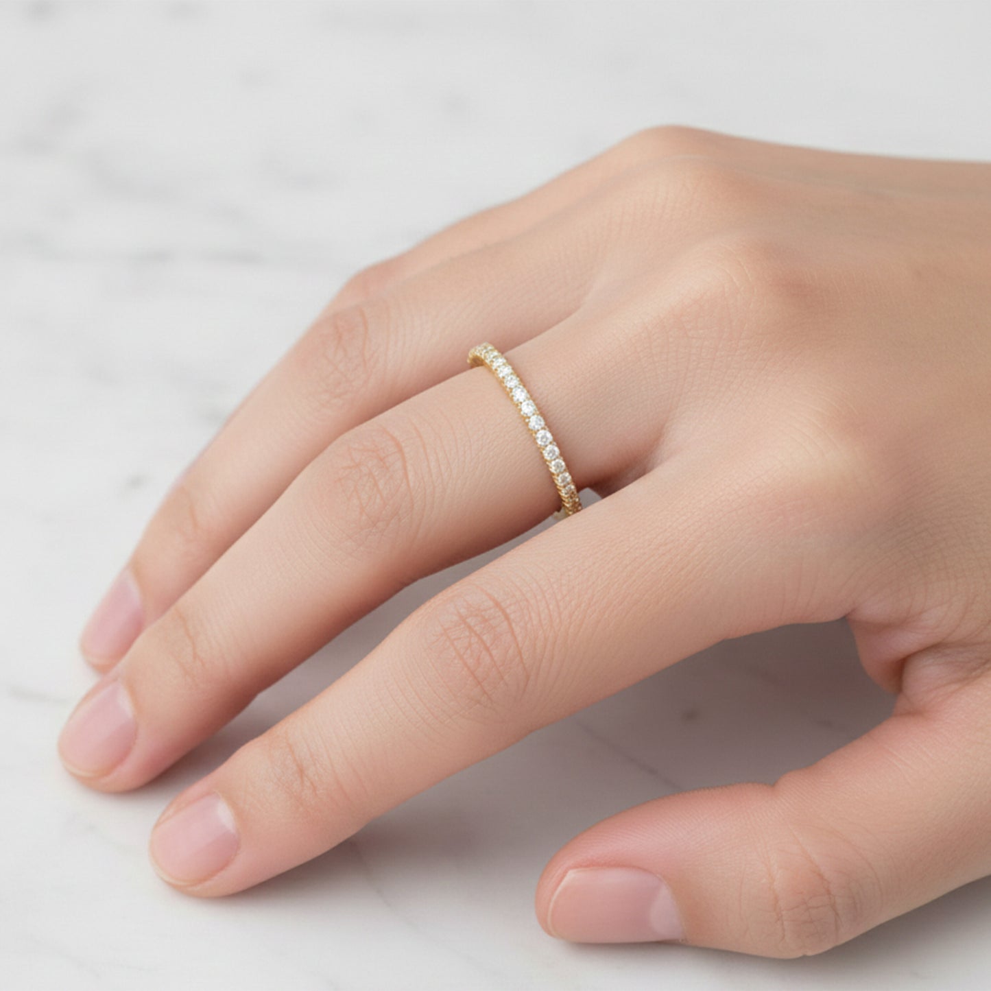 IGI Certified Lab Grown Diamond Round-Cut Ring — Solid 14K and 18K Gold