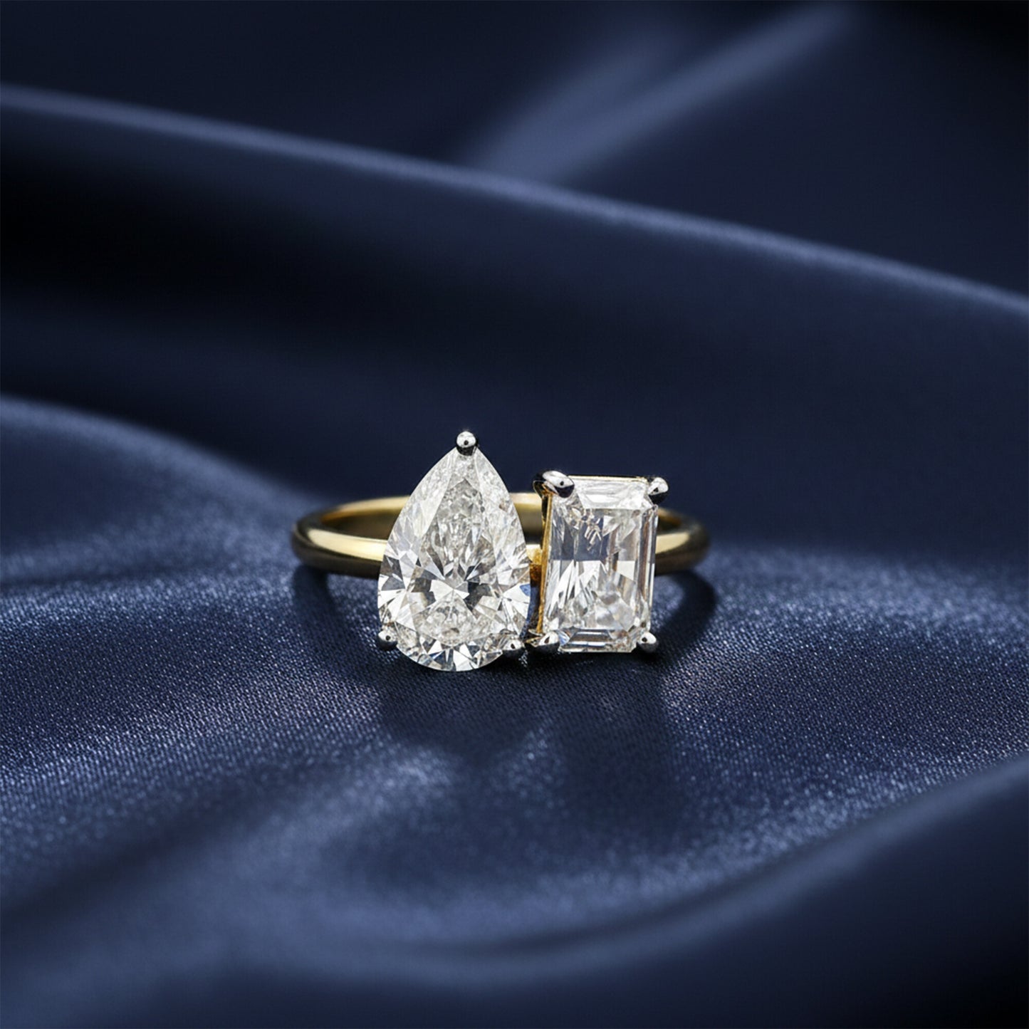 IGI Certified Lab Grown Diamond Emerald-Cut Ring — Solid 14K and 18K Gold