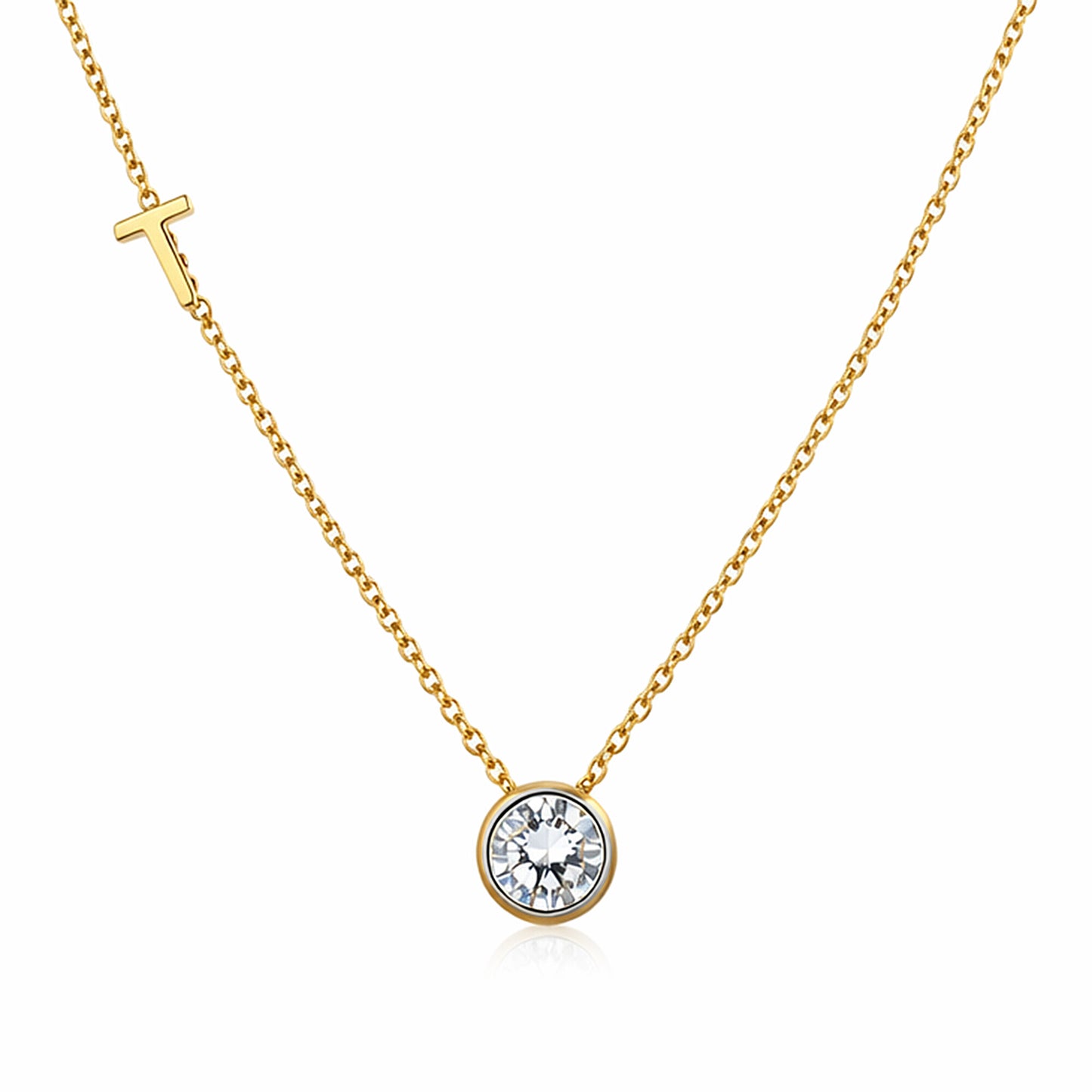 IGI Certified Lab Grown Diamond Round-Cut Solitaire Pendant Necklace — 14K/18K Solid Gold, Adjustable Chain