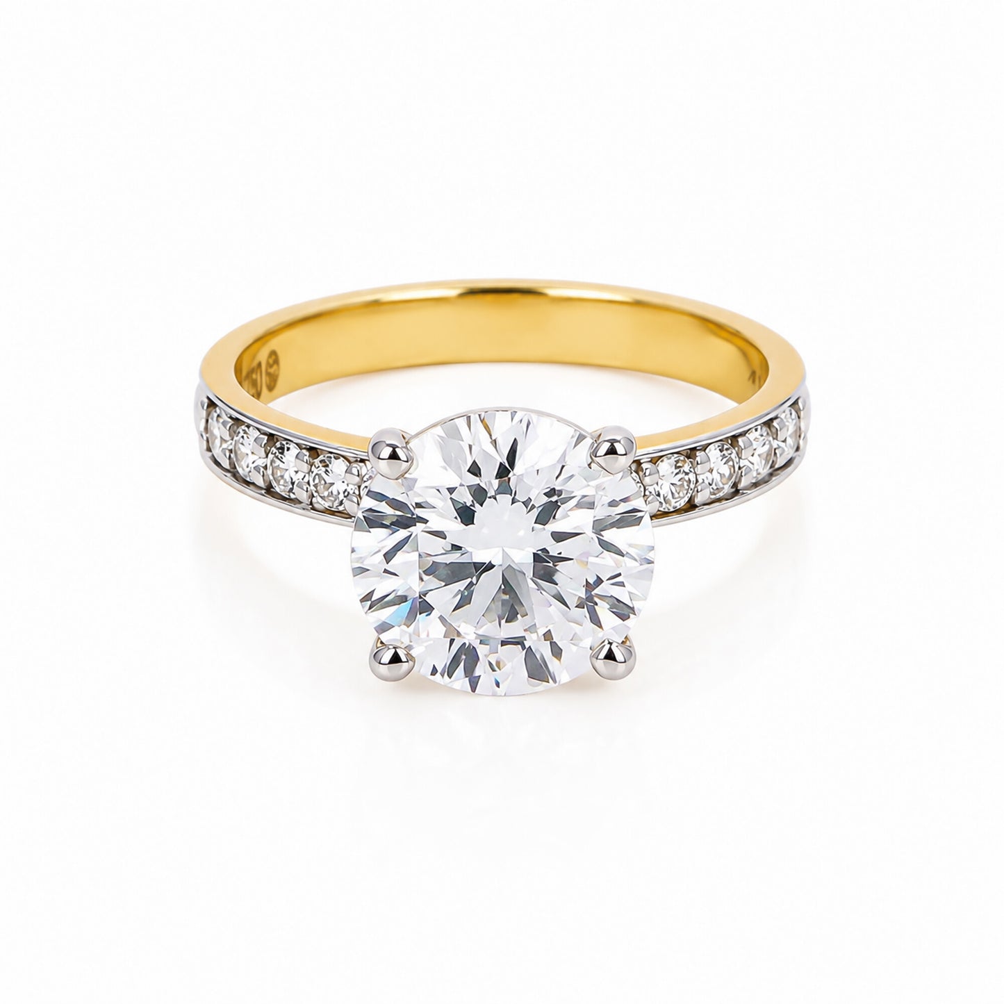 IGI Certified Lab Grown Diamond 0.3ct Round Petite Halo Ring — 18K Solid Gold