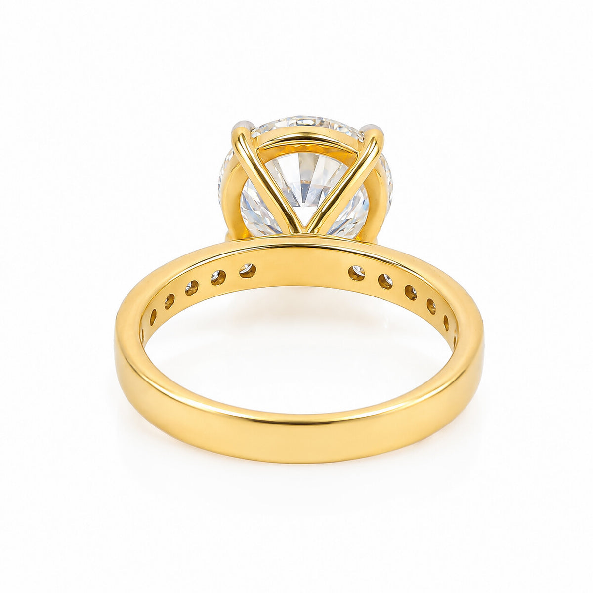 IGI Certified Lab Grown Diamond 0.3ct Round Petite Halo Ring — 18K Solid Gold