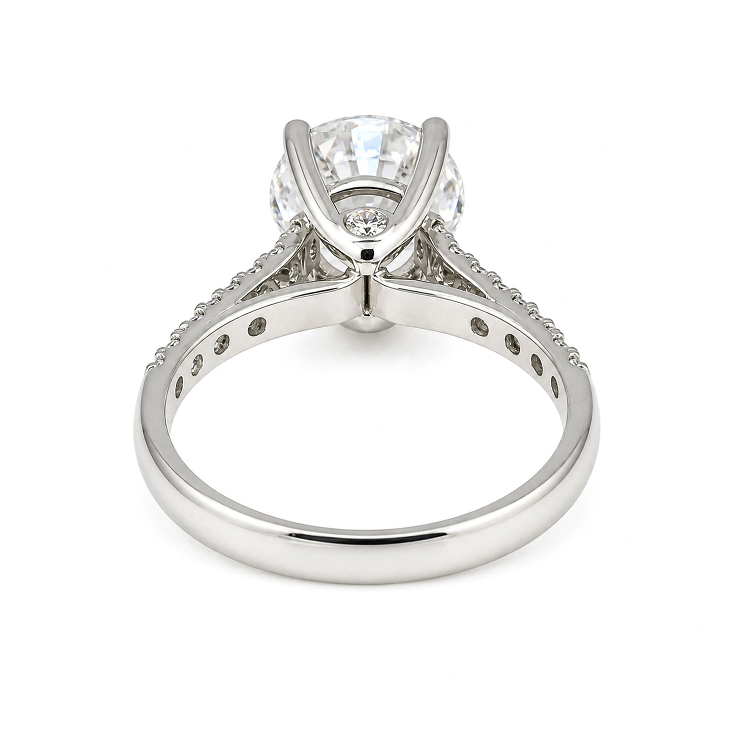 IGI Certified Lab Grown Diamond 0.427ct Round Halo Cluster (Refined) Ring — 14K/18K Solid Gold