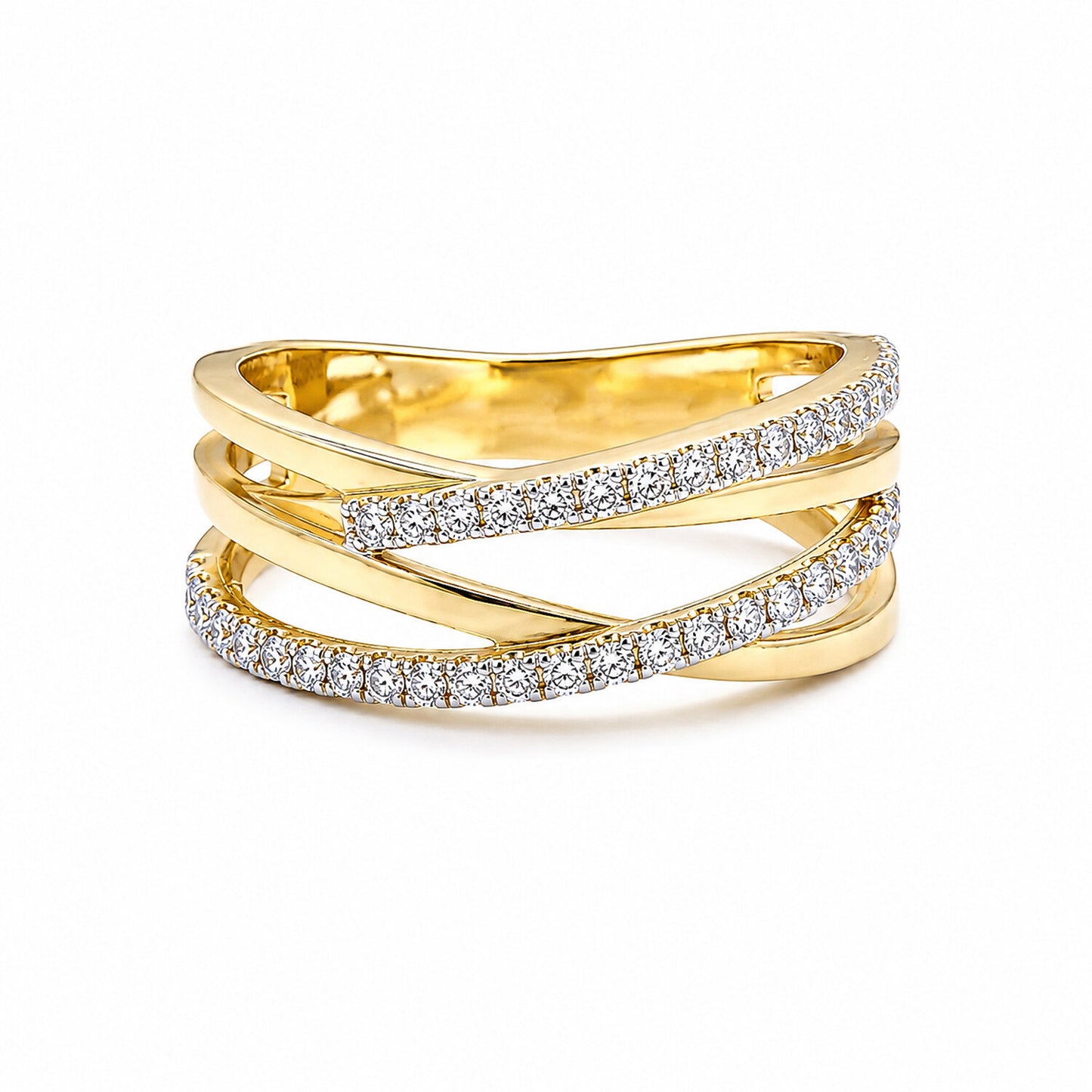 IGI Certified Lab Grown Diamond Round-Cut Ring — Solid 14K and 18K Gold