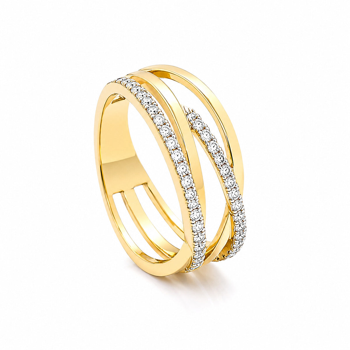 IGI Certified Lab Grown Diamond Round-Cut Ring — Solid 14K and 18K Gold