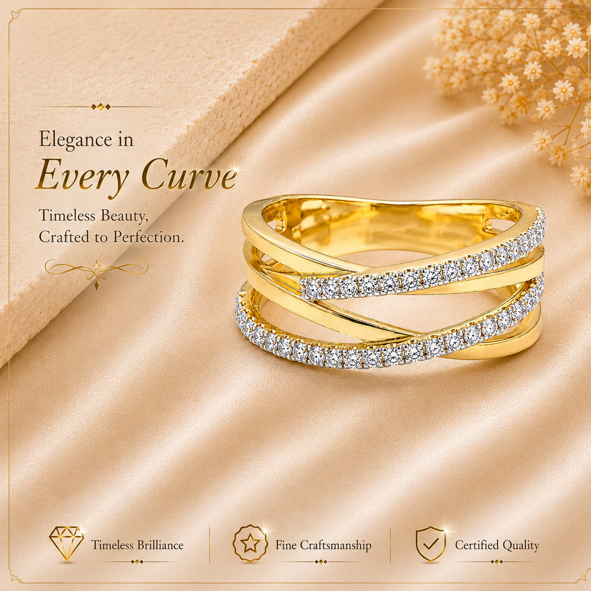 IGI Certified Lab Grown Diamond Round-Cut Ring — Solid 14K and 18K Gold