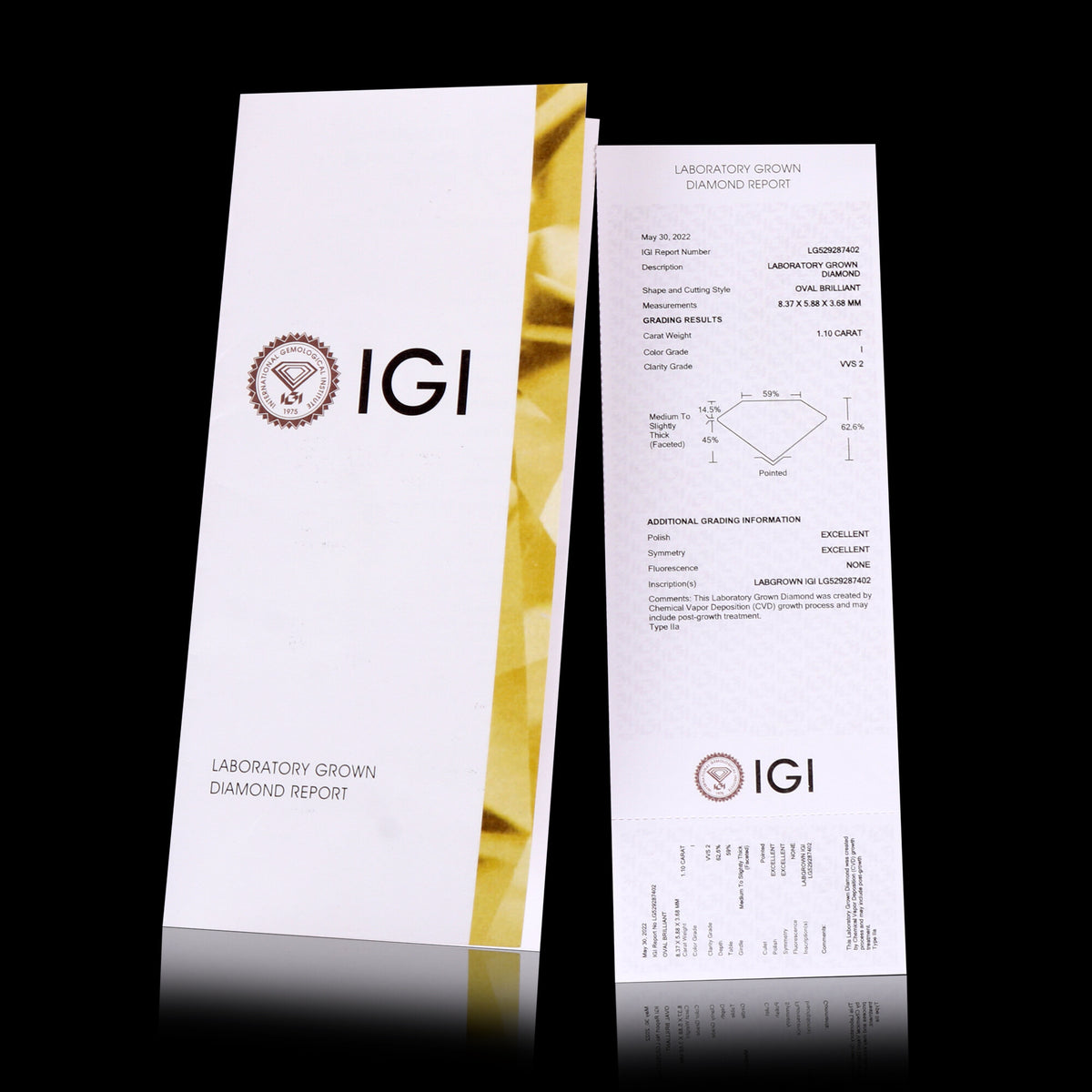 IGI Certified Lab Grown Diamond 0.98ct Fancy-Cut Halo Cluster Ring — 14K/18K Solid Gold