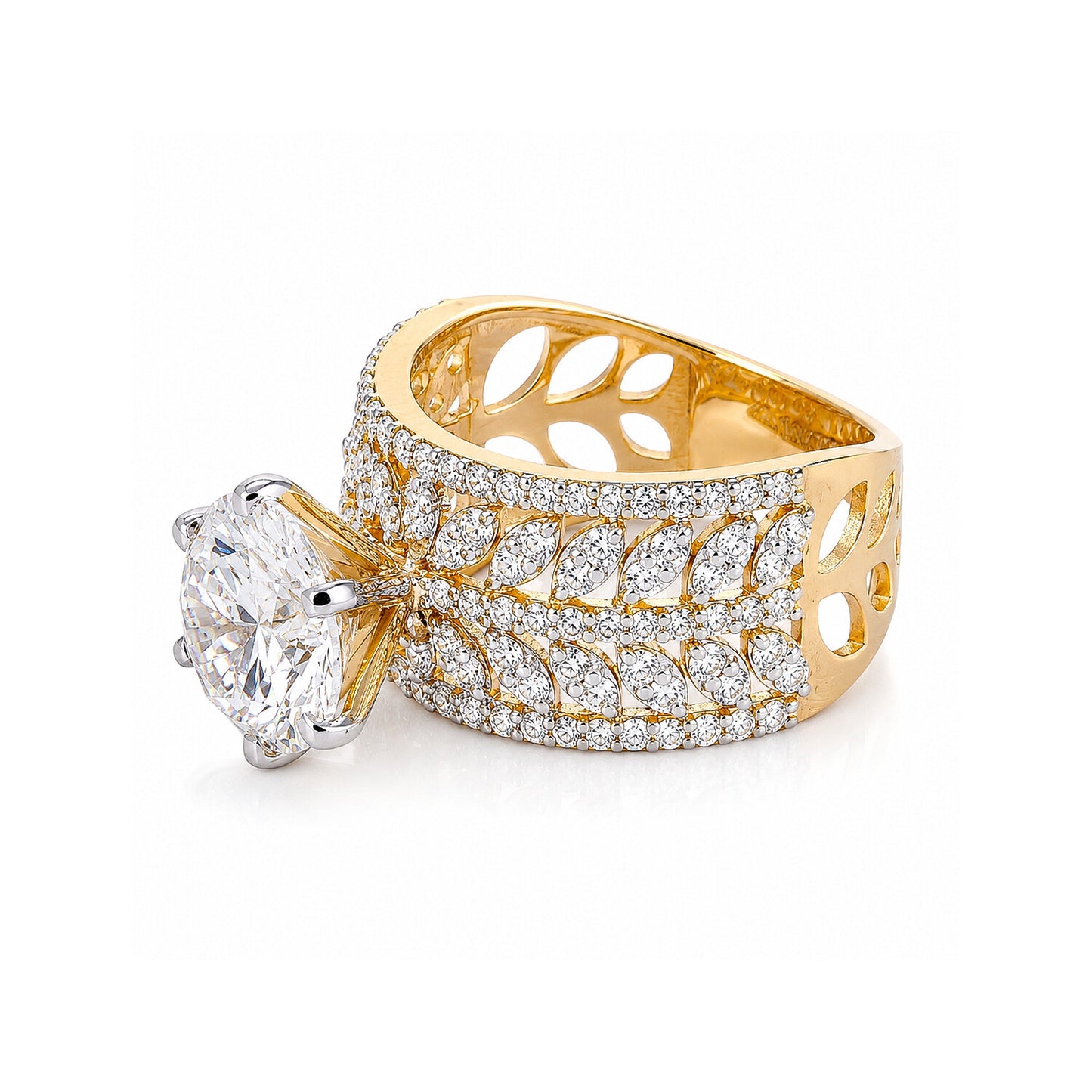IGI Certified Lab Grown Diamond 1.38ct Round Solitaire Ring — 18K Solid Gold