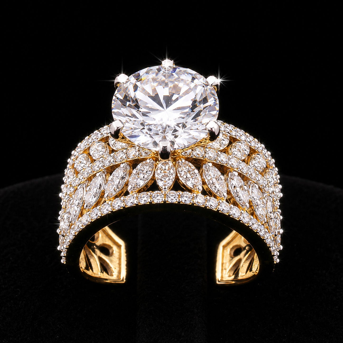IGI Certified Lab Grown Diamond 1.38ct Round Solitaire Ring — 18K Solid Gold