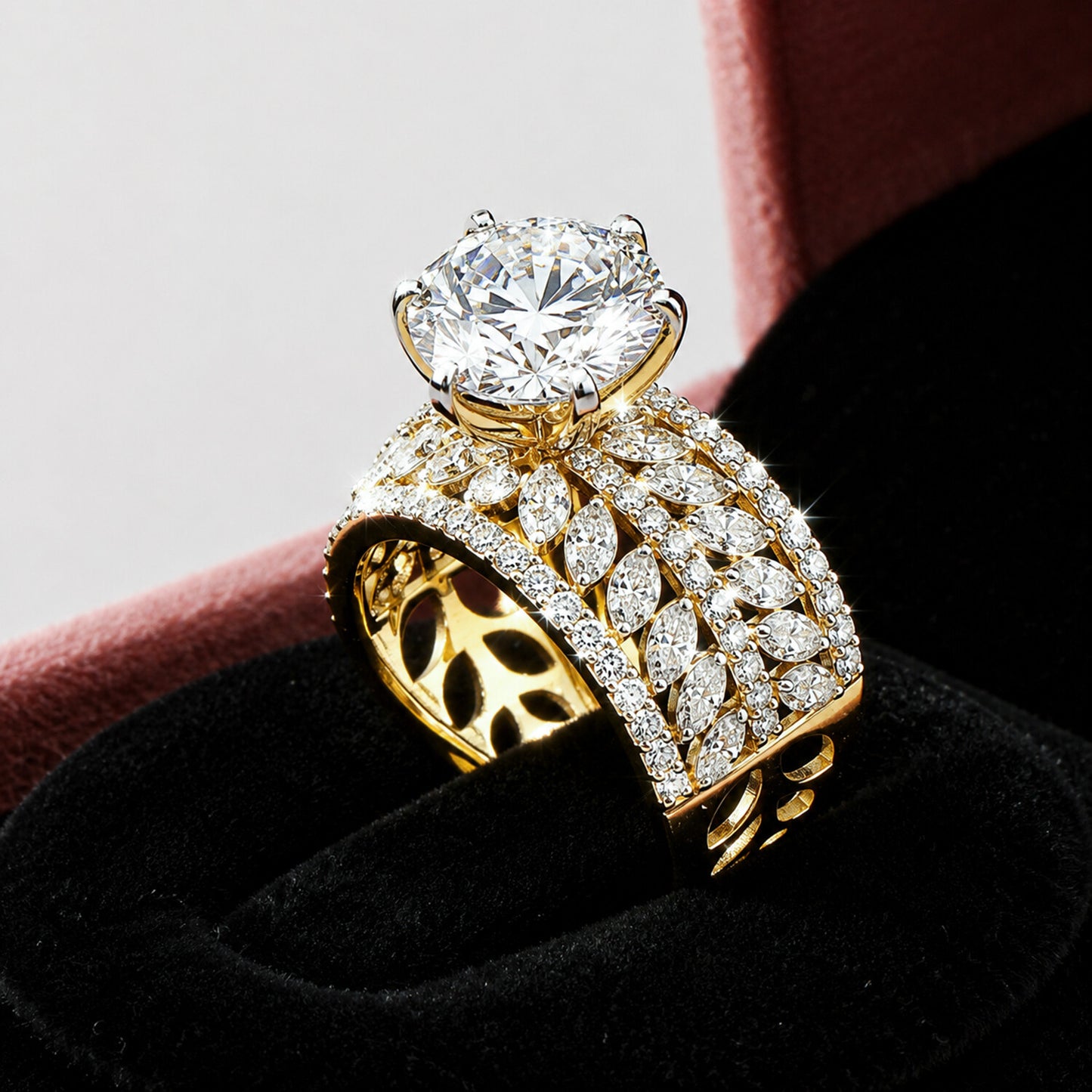 IGI Certified Lab Grown Diamond 1.38ct Round Solitaire Ring — 18K Solid Gold