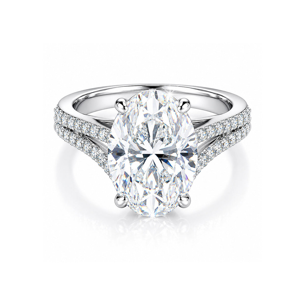IGI Certified Lab Grown Diamond Oval-Cut Ring — Solid 14K and 18K Gold
