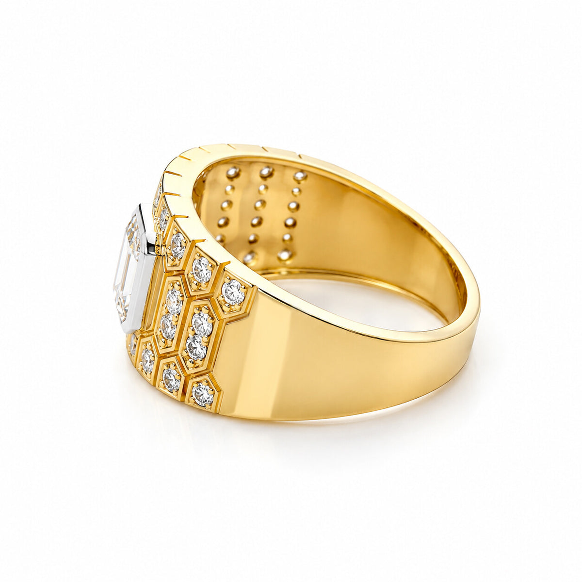 IGI Certified Lab Grown Diamond 0.57ct Heart Halo Cluster Ring — 14K/18K Solid Gold
