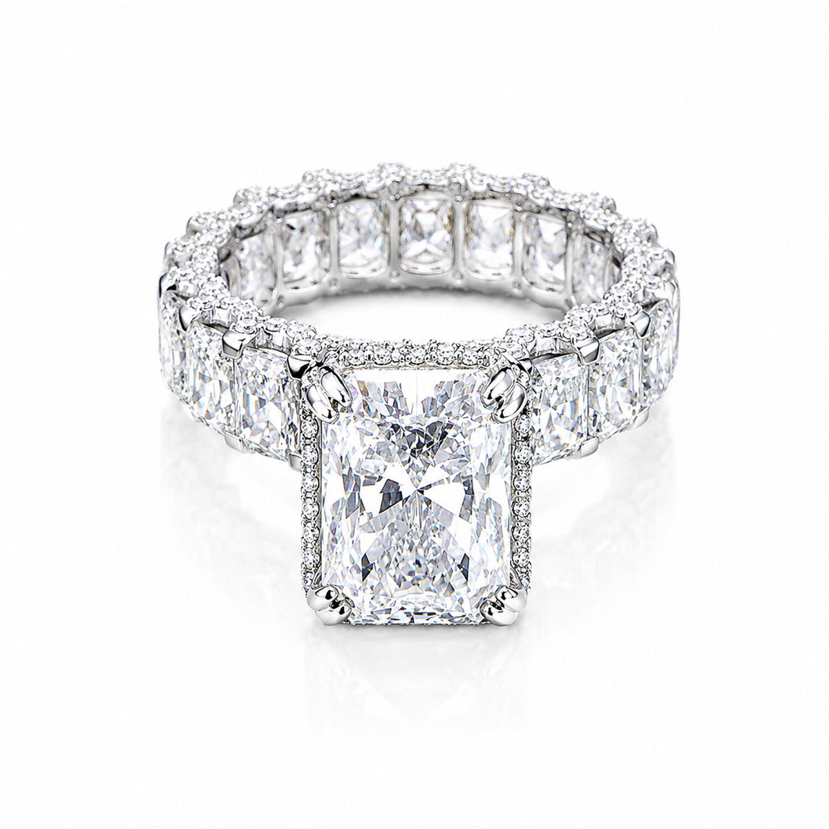 IGI Certified Lab Grown Diamond 5.06ct Round Solitaire Ring — 14K/18K Solid Gold