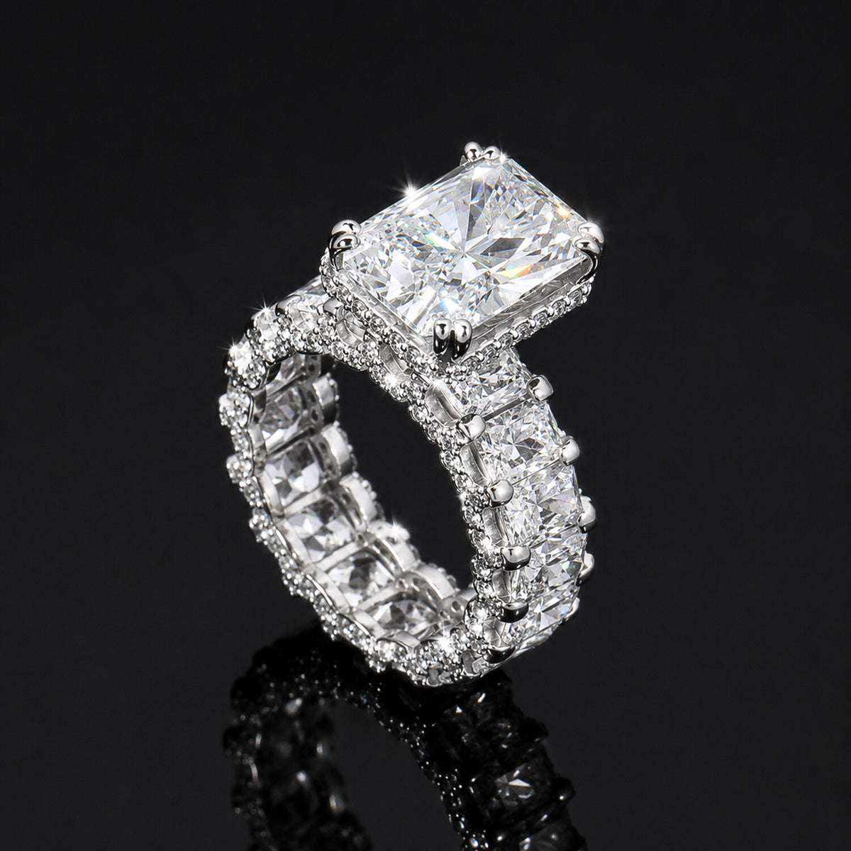 IGI Certified Lab Grown Diamond 5.06ct Round Solitaire Ring — 14K/18K Solid Gold