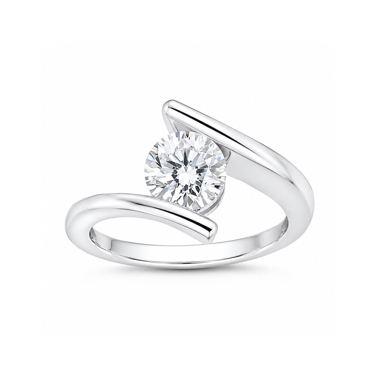IGI Certified Lab Grown Diamond Round-Cut Ring — Solid 14K and 18K Gold