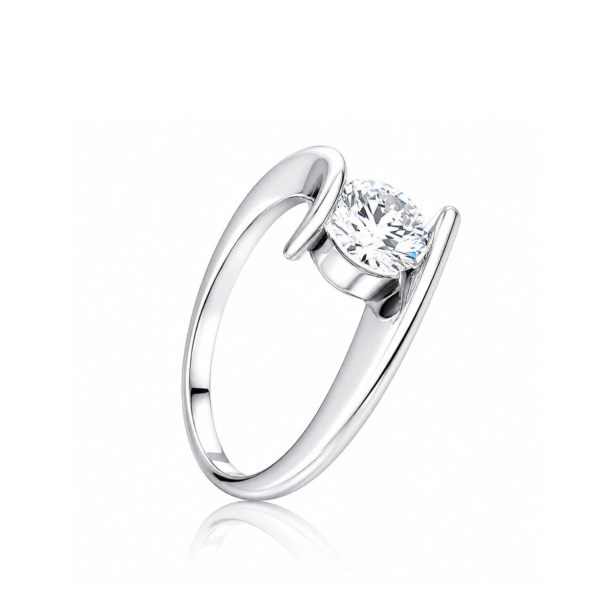 IGI Certified Lab Grown Diamond Round-Cut Ring — Solid 14K and 18K Gold