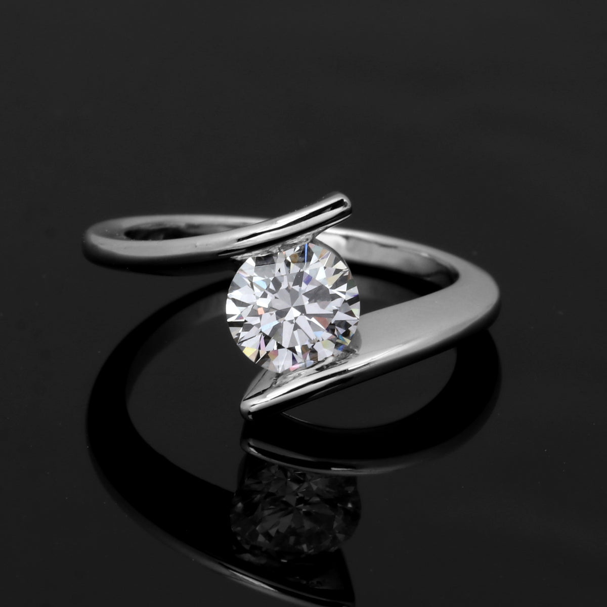 IGI Certified Lab Grown Diamond Round-Cut Ring — Solid 14K and 18K Gold