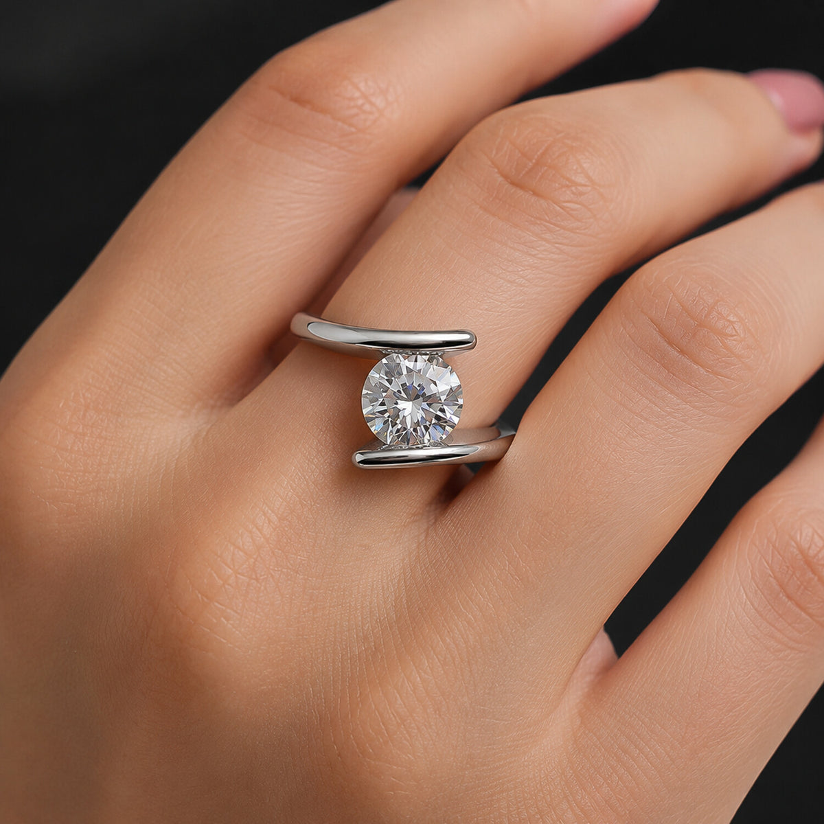 IGI Certified Lab Grown Diamond Round-Cut Ring — Solid 14K and 18K Gold