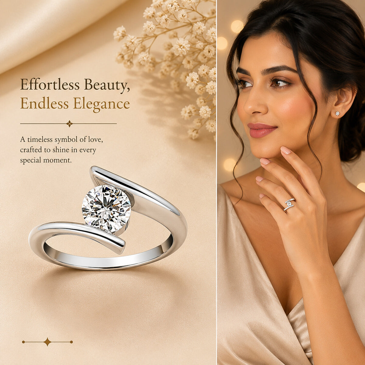 IGI Certified Lab Grown Diamond Round-Cut Ring — Solid 14K and 18K Gold