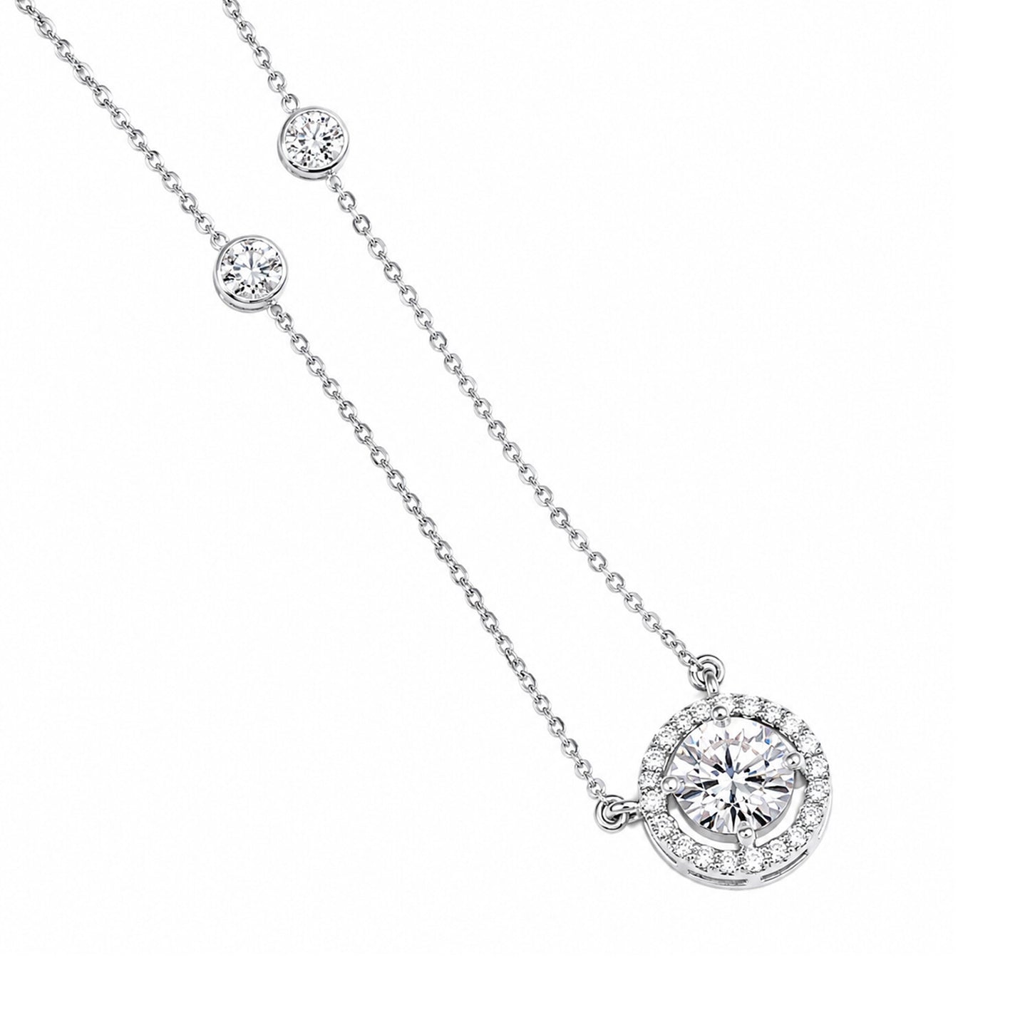 IGI Certified Lab Grown Diamond Emerald-Cut Solitaire Pendant Necklace — 18K Solid Gold, Adjustable Chain