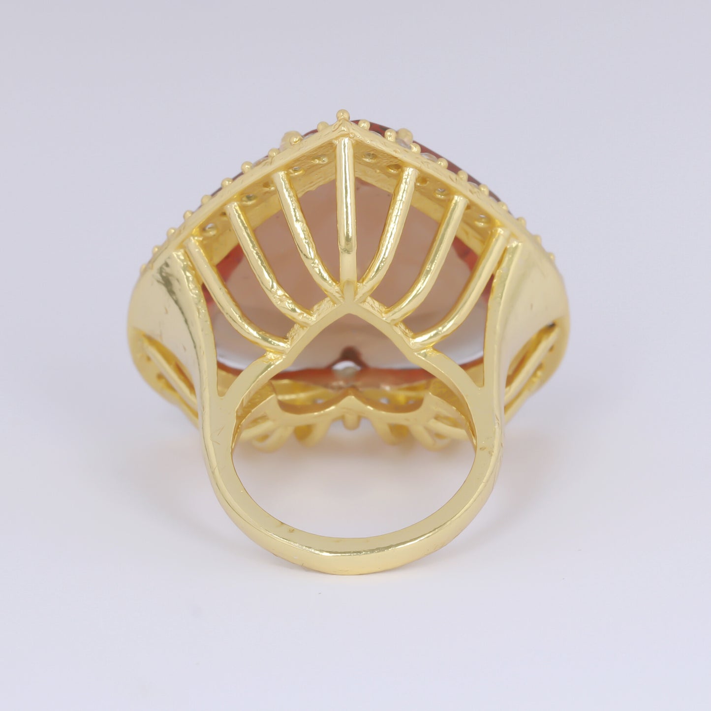 IGI Certified Lab Grown Diamond 0.25ct Heart Pavé Motif Ring — 14K/18K Solid Gold
