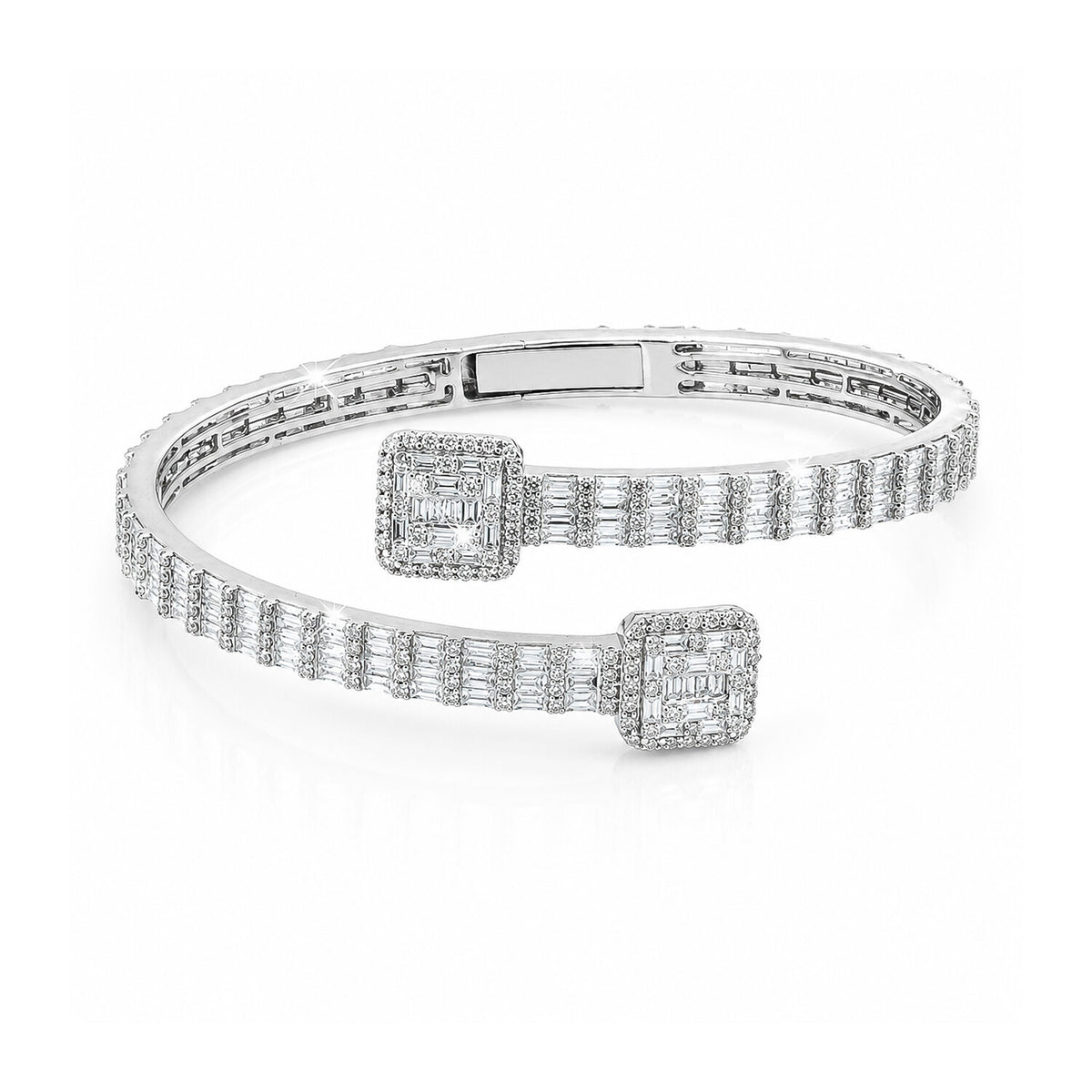 IGI Certified Lab Grown Diamond Pavé Tennis Bracelet — 14K/18K Solid Gold, 12.73 Carat