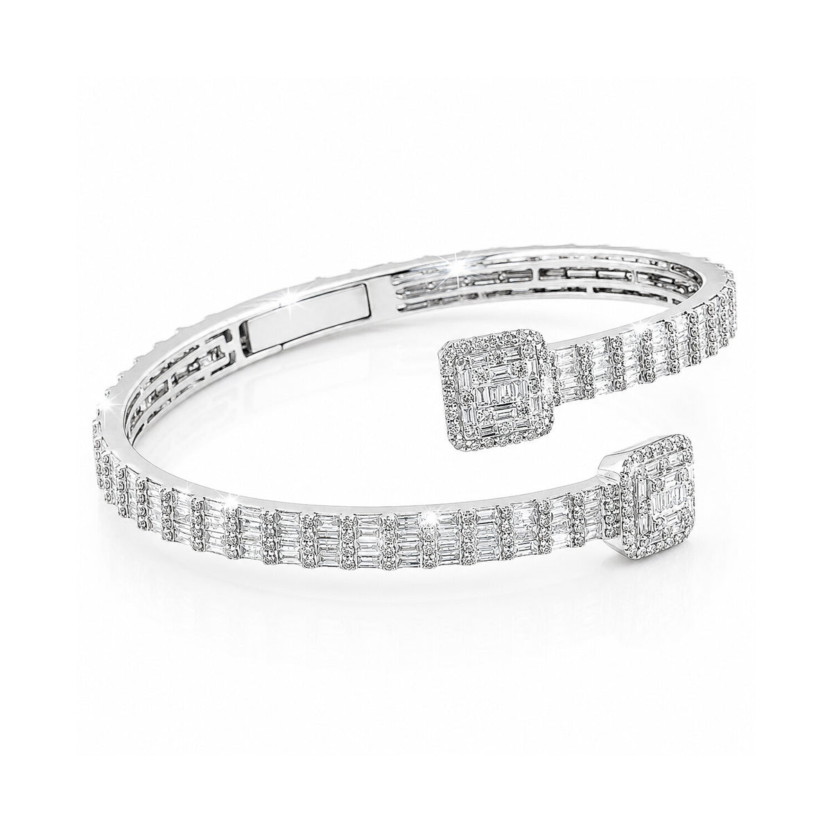 IGI Certified Lab Grown Diamond Pavé Tennis Bracelet — 14K/18K Solid Gold, 12.73 Carat